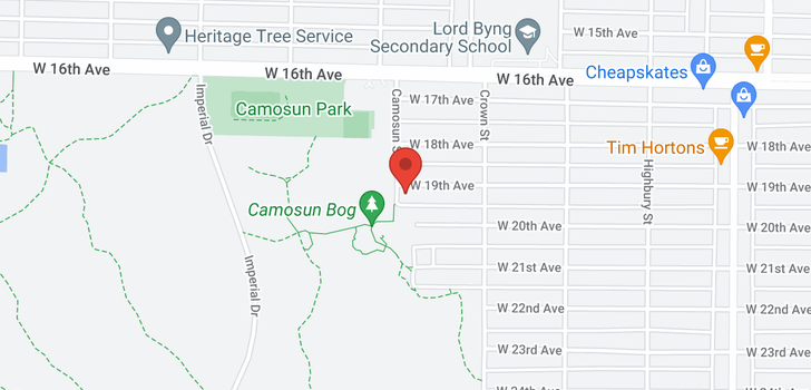 map of 4094 W 19TH AVENUE